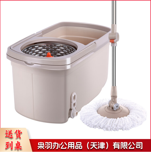 大卫 D6旋转拖把桶甩干拖布桶双驱动免手洗(1杆4头)