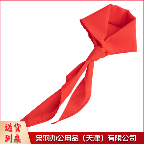 得力(deli) 1米涤纶红领巾 小学生少先队员红领巾 单条装