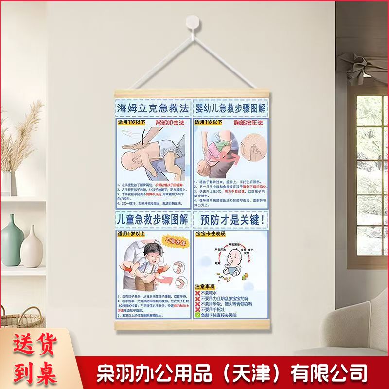 海姆立克法60*80cm实木挂轴+ 油画布