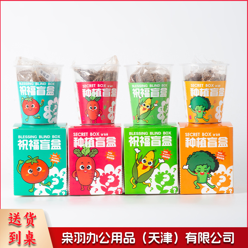 种植盲盒儿童植物盆栽小盆栽幼儿园观察植物小学生种子迷你（种植植物盲盒）