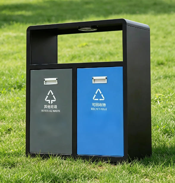 户外垃果皮箱圾桶不锈钢环卫市政街道公园小区景区物业分类垃圾箱/支持定制