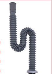 洗脸盆S弯防臭下水管 洗脸盆软管配件下水器塑料伸缩节