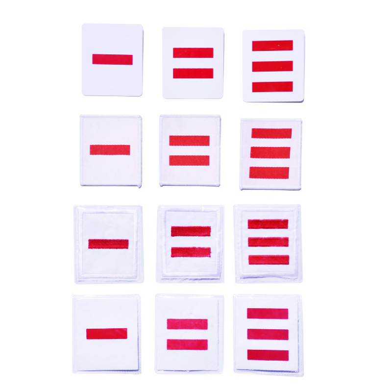 少先队标臂章小学生队长标志一道杠二道杠三道杠大中队长对委袖标（一二三道杠（PVC）