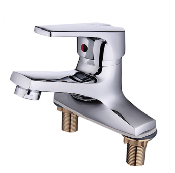 双孔  纯铜面盆水龙头  水嘴