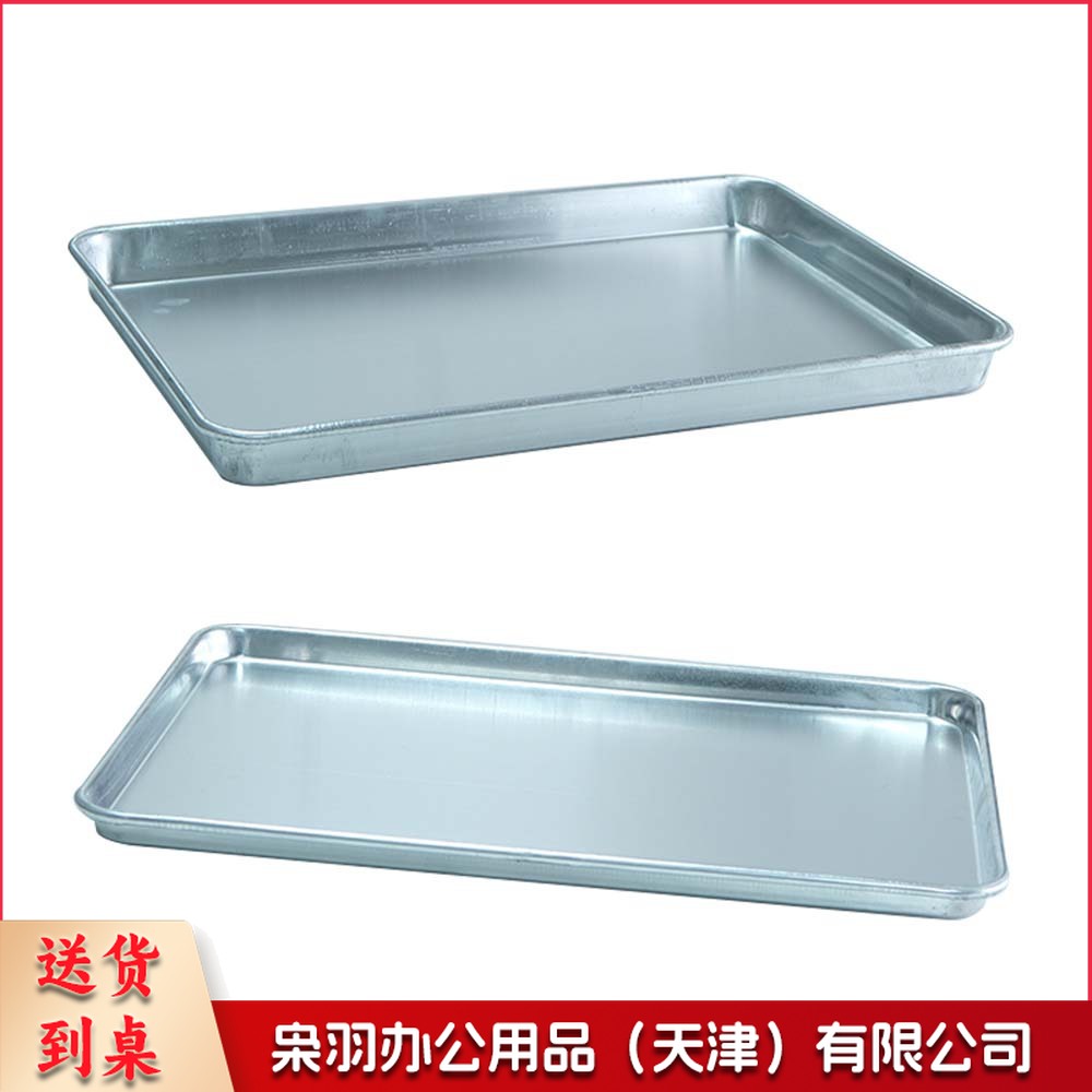 商用烤盘长方形60*40食品厂烘焙烤盘烤箱用面包铝制托盘加厚铝盘（1.2厚浅款】60×40×3cm）