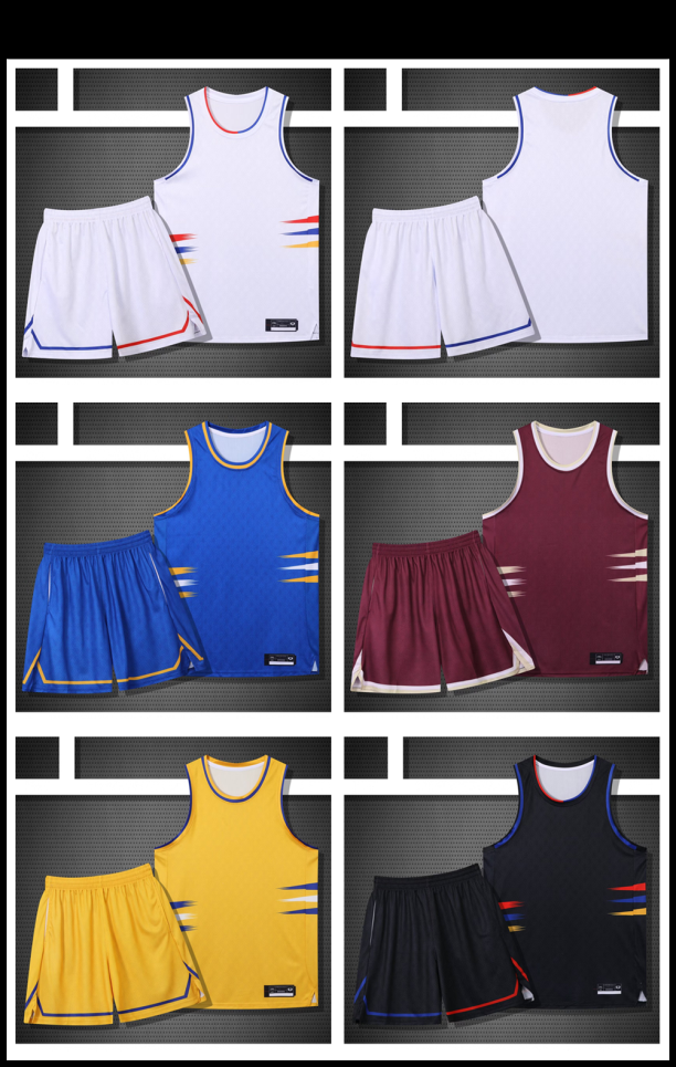 篮球服球服透气可定制（无袖）美式篮球服套装
