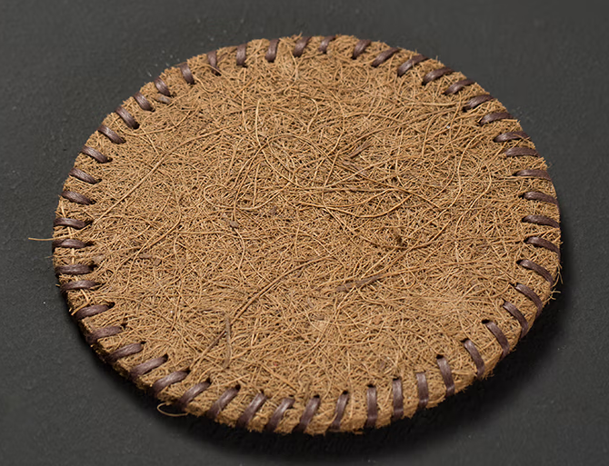 天然椰棕茶垫 鬃毛垫茶壶茶杯托手工隔热棕杯垫茶道零配 椰棕毛杯垫