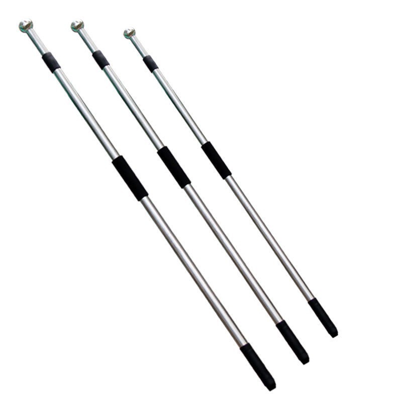 旗杆户外伸缩手持2.5米不锈钢手摇旗杆团建运动会出游伸缩杆收缩导游旗杆 2.5米伸缩旗杆1根