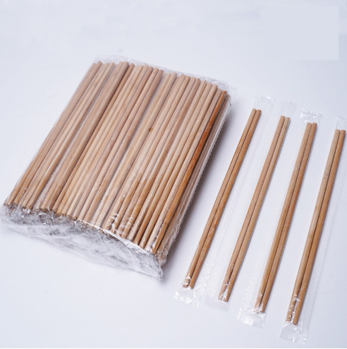 一次性筷子独立包装碳化竹筷卫生方便筷子6.0*6.0mm*21cm【每双独立包装】