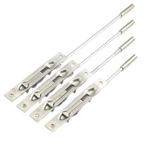 不锈钢加厚上下暗装门扣 不锈钢暗藏插销