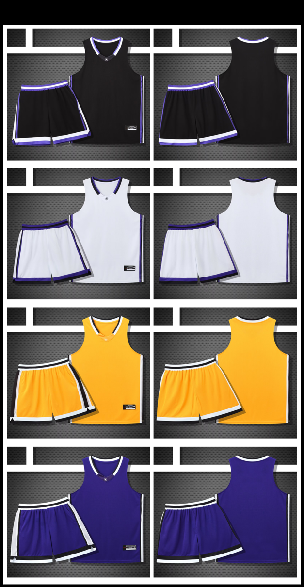 篮球服球服透气可定制（无袖）美式篮球服套装