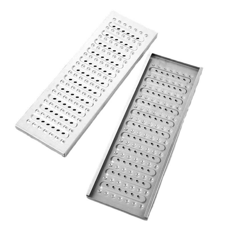 加厚不锈钢地沟盖板篦子（【304】250宽×580长×2.0厚）不锈钢篦子不锈钢地漏 厨房排水沟盖明沟下水道防滑防鼠雨水