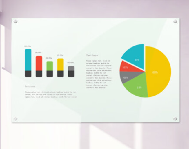 磁性玻璃白板1.2*2m
