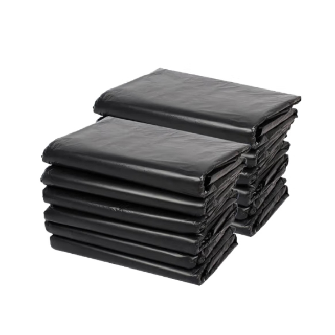垃圾袋75*90cm黑色平口加厚大垃圾袋50个/捆