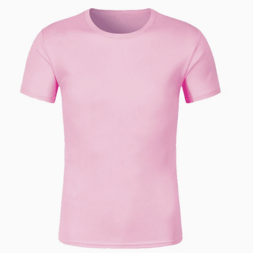 T恤圆领男女同款粉色速干纯棉工作服制作文化衫广告衫印字logo短袖t恤定制 03