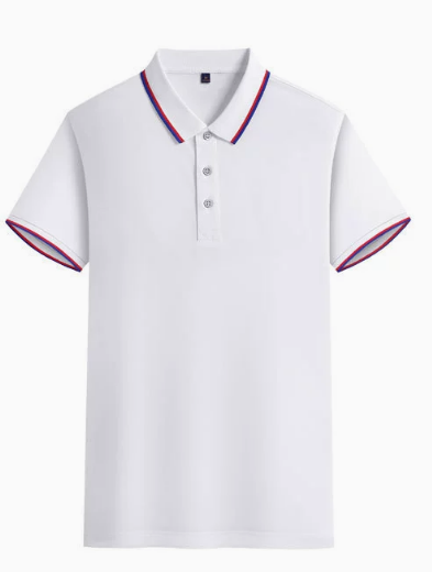 翻领短袖男女同款白色工作服定制印logo纯棉polo衫工衣订做企业文化广告衫刺绣 01