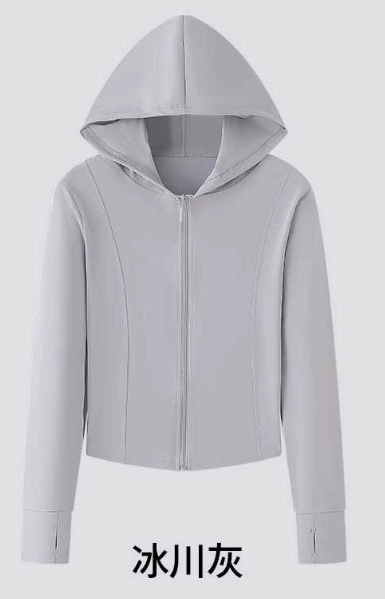 女防晒衣冰川灰防紫外线夏季冰感透气皮肤衣户外薄款防晒服运动外套 5