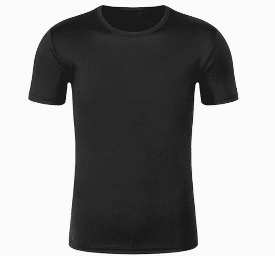 T恤圆领男女同款黑色速干纯棉工作服制作文化衫广告衫印字logo短袖t恤定制01