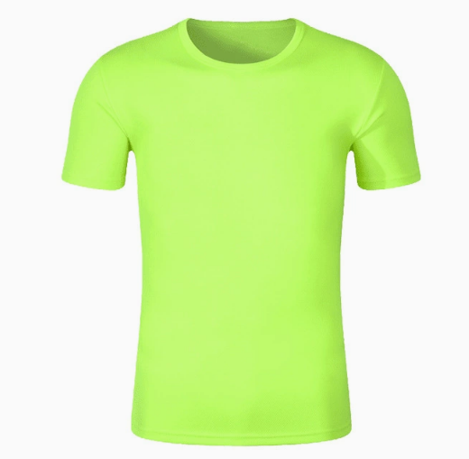 T恤圆领男女同款荧光绿速干纯棉工作服制作文化衫广告衫印字logo短袖t恤定制 05