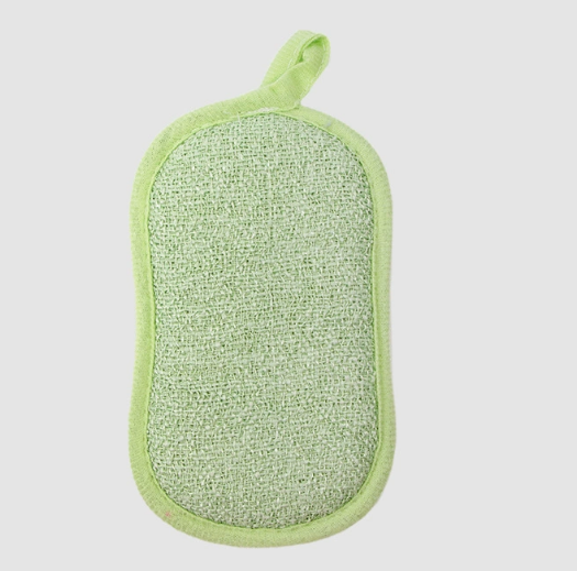 毛巾海绵清洁不易粘油洗碗布大号厨房专用双面多功能海绵擦块绿色（硬丝）