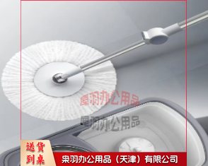 旋转拖把2022新款拖把桶旋转通用一拖免手洗甩干家用懒人拖净拖布墩布 加强杆+不锈钢盘+2个拖头---