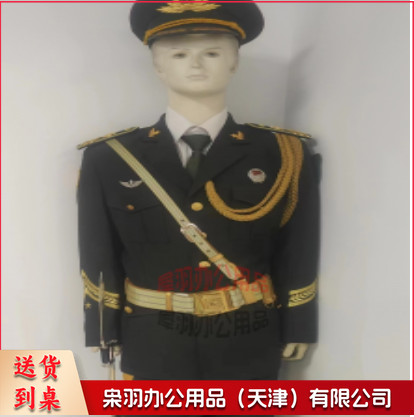 国护队礼服  包含上衣裤子，白衬衣，绶带，金腰带，肩牌，领花，硬胸标，大檐帽，领带，领带夹，帽徽，靴子等--