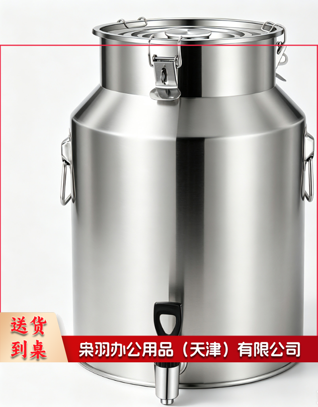商用不锈钢密封桶 201约-76L-40*60CM-带水龙头 201不锈钢密封桶 封桶油桶 储物罐带龙头 特厚茶叶罐 酒桶 牛奶桶封