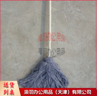 灰棉线墩布 木柄圆头拖把 家用老式棉线拖把‘-