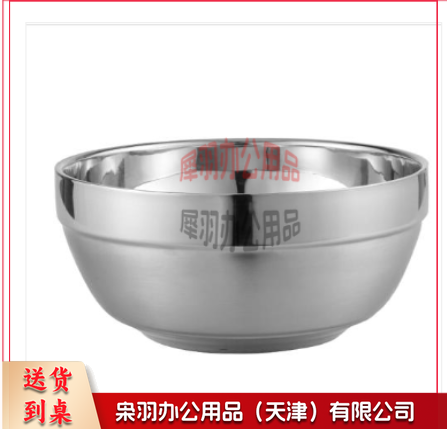 不锈钢碗 米饭碗 隔热碗汤面碗 直径18cm-