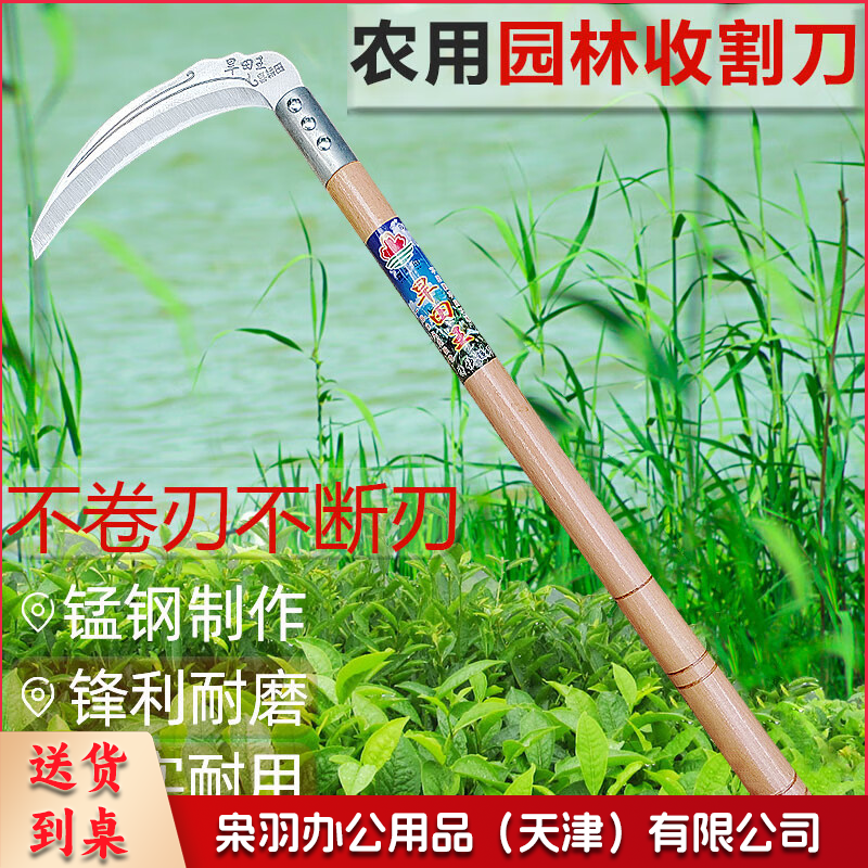 农用工具除草工具进口品质锰钢镰刀割草刀农具玉米收割割 浅绿色 60°以上 20cm-
