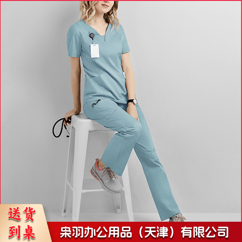 手术服套装医 生护士服美容院口腔医 院工作服洗手衣---