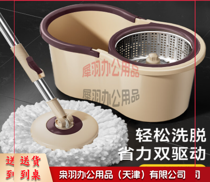 旋转拖把家用一拖净免手洗2024甩干拖把桶套装拖地拖布吸水墩布-