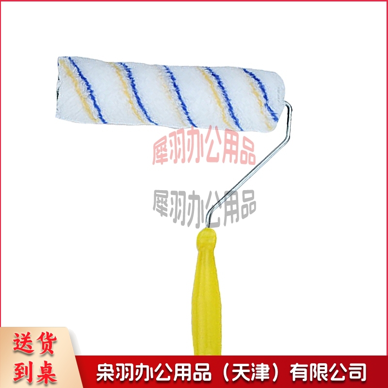滚刷 涂料滚刷筒刷 普通中长毛滚筒刷 化纤油漆刷子 刷墙工具清洁涂刷工具9英寸 twkj-240311142921-