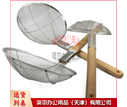 饭店油炸过滤网勺 不锈钢木把大密眼笊篱 28cm-