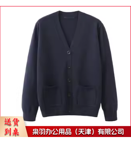 毛衣 开衫毛衣 工服毛衣 护士值班外搭毛衣外套女V领宽松款针织开衫工作服-