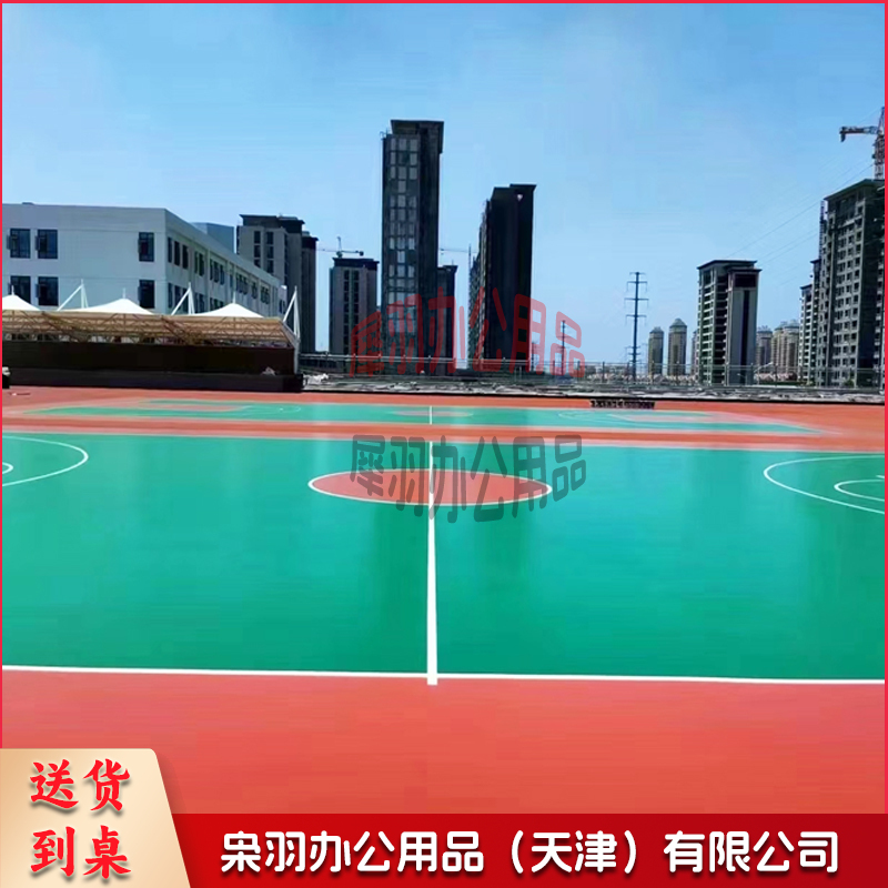 水性硅pu篮球场施工 户外硅PU羽毛球场网球场材料-